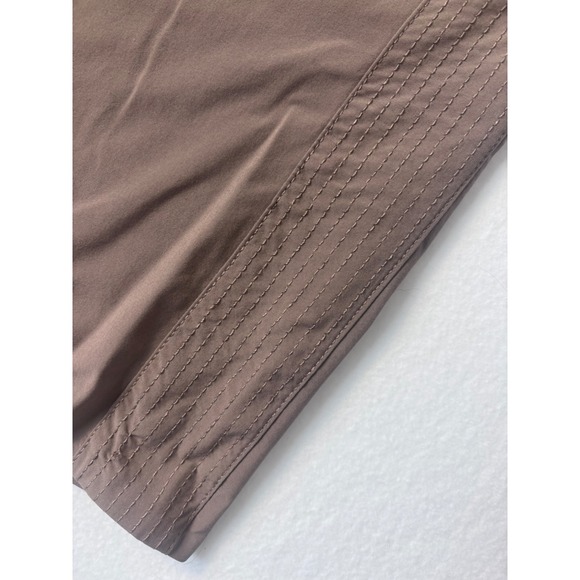 Athleta Avenue Wide Leg Drawstring Crop Pants Taupe Brown Travel Size 6 NWOT - Picture 5 of 12